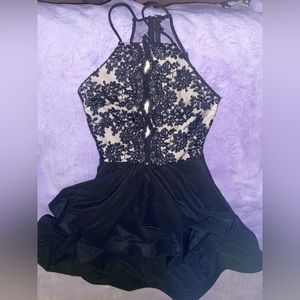 Lacy Black Dress